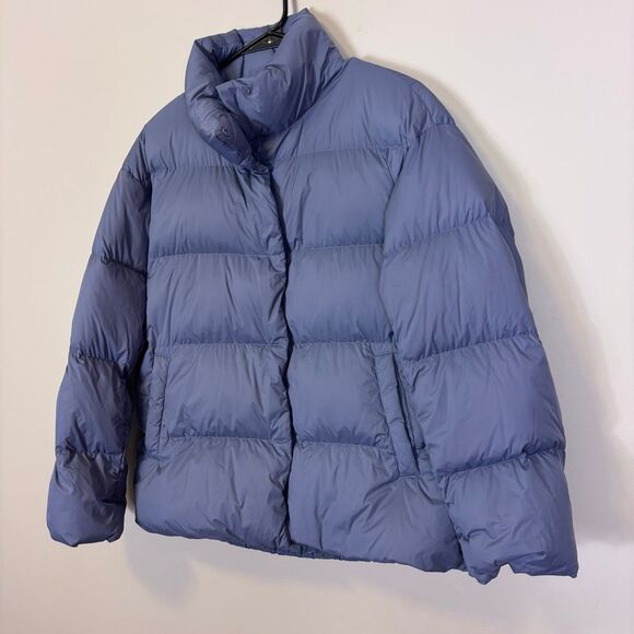 Uniqulo Ultra Down Light Blue Zip Up Puffer Jacket Packable Small - Picture 4 of 7